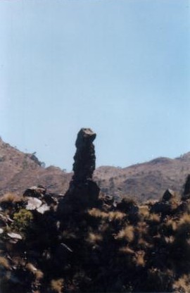 Una formación rocosa