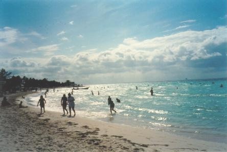 Playa la Langosta, ubicada al norte de la isla