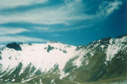 Las cumbres nevadas del Nevado de Toluca